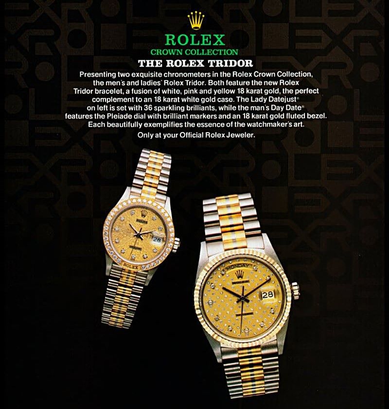 Rolex Tridor Day-Date năm 1988
