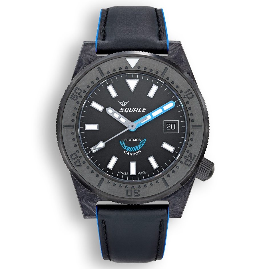 Đồng hồ Squale Forged Carbon T-183FCBL