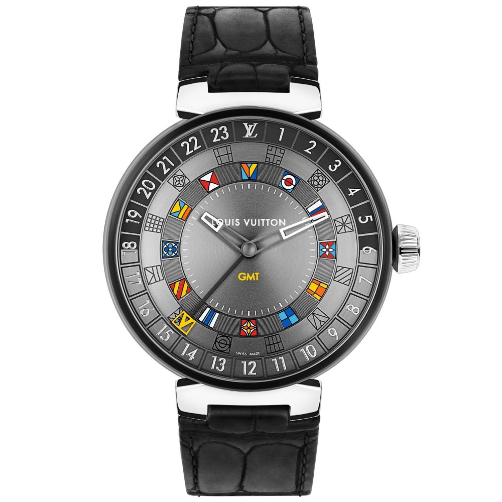 Đồng hồ Louis Vuitton Tambour Moon Dual Time QBB131