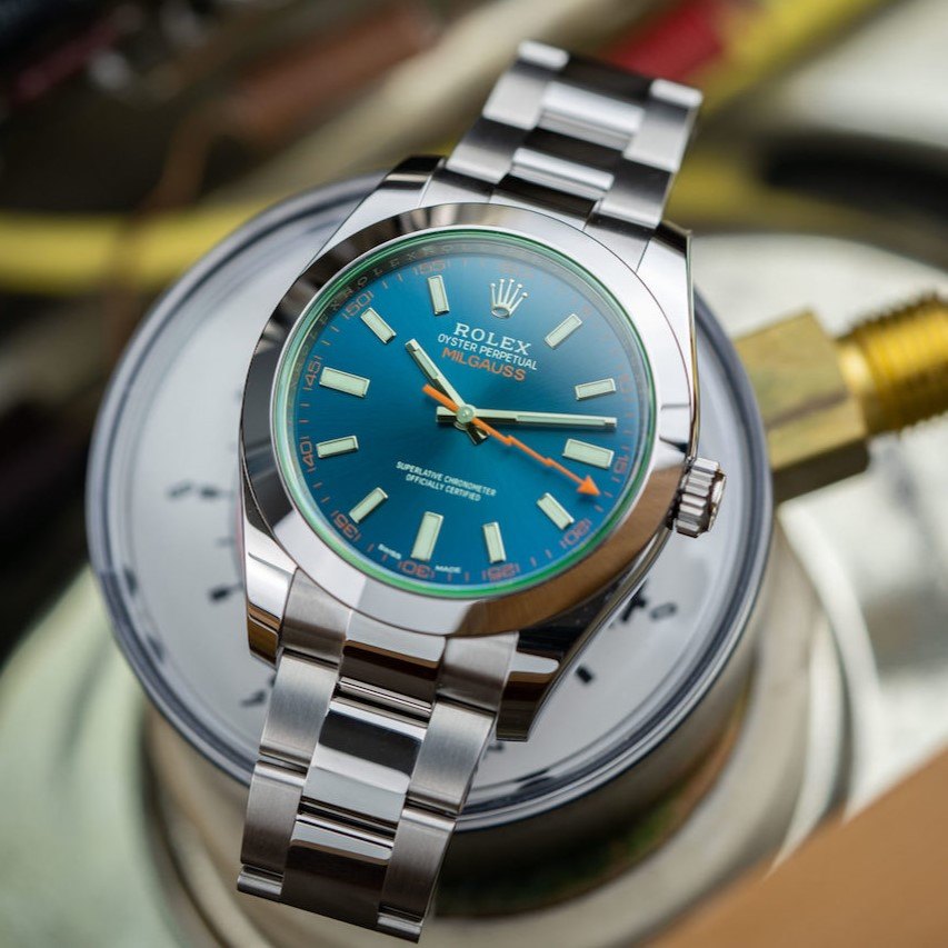 Đồng hồ Rolex Milgauss Green Crystal