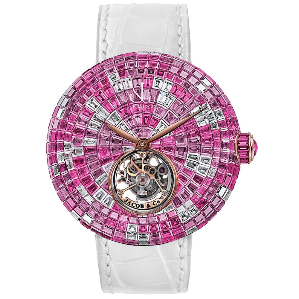 Đồng hồ Jacob & Co Brilliant Flying Tourbillon Pink Camo BT543.30.CP.CP.B