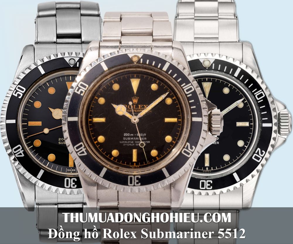 Rolex Submariner 5512 mẫu đồng hồ lặn mang tính biểu tượng vào những năm 50 và 60