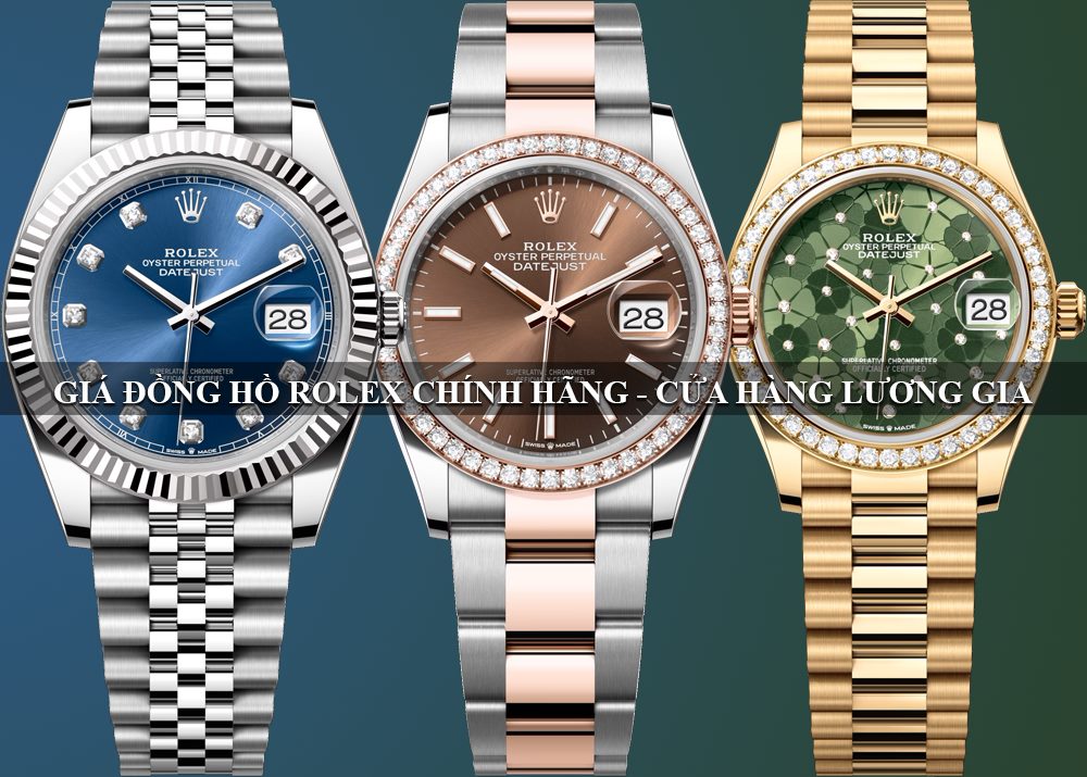 So sánh giá bán của các mẫu đồng hồ Rolex