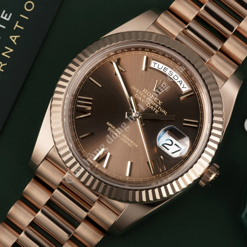 Đồng Hồ Rolex Day-Date 228235 - Mặt số Chocolate