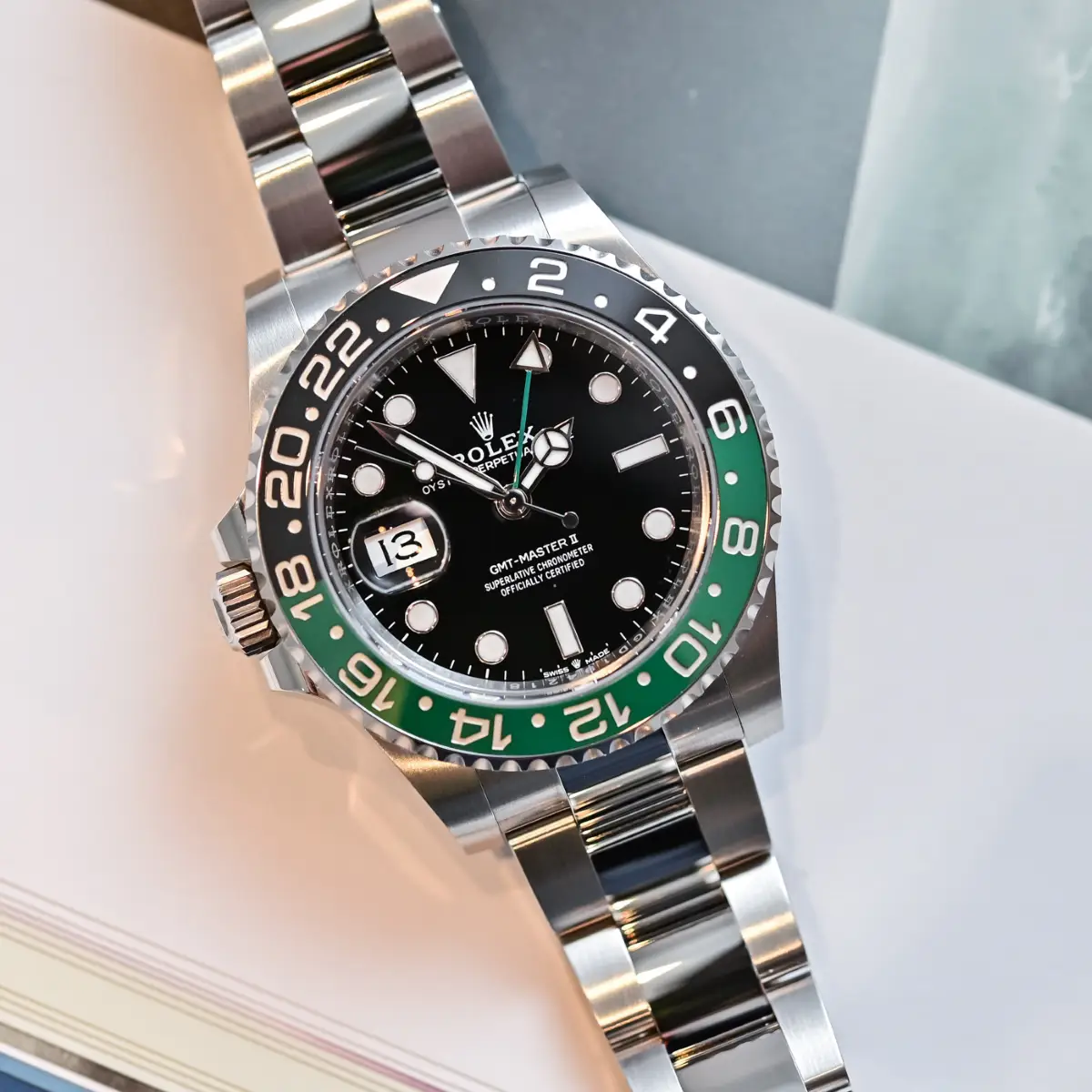 Đồng hồ Rolex GMT-Master II 126720VTNR "Sprite" phiên bản left-handed