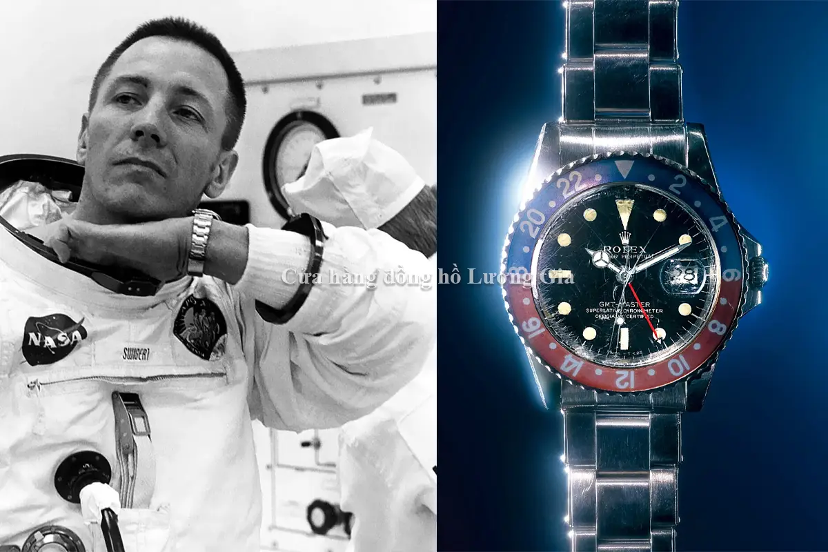 Jack Swigert đeo Rolex GMT-Master 6542 trong các sứ mệnh Apollo 13