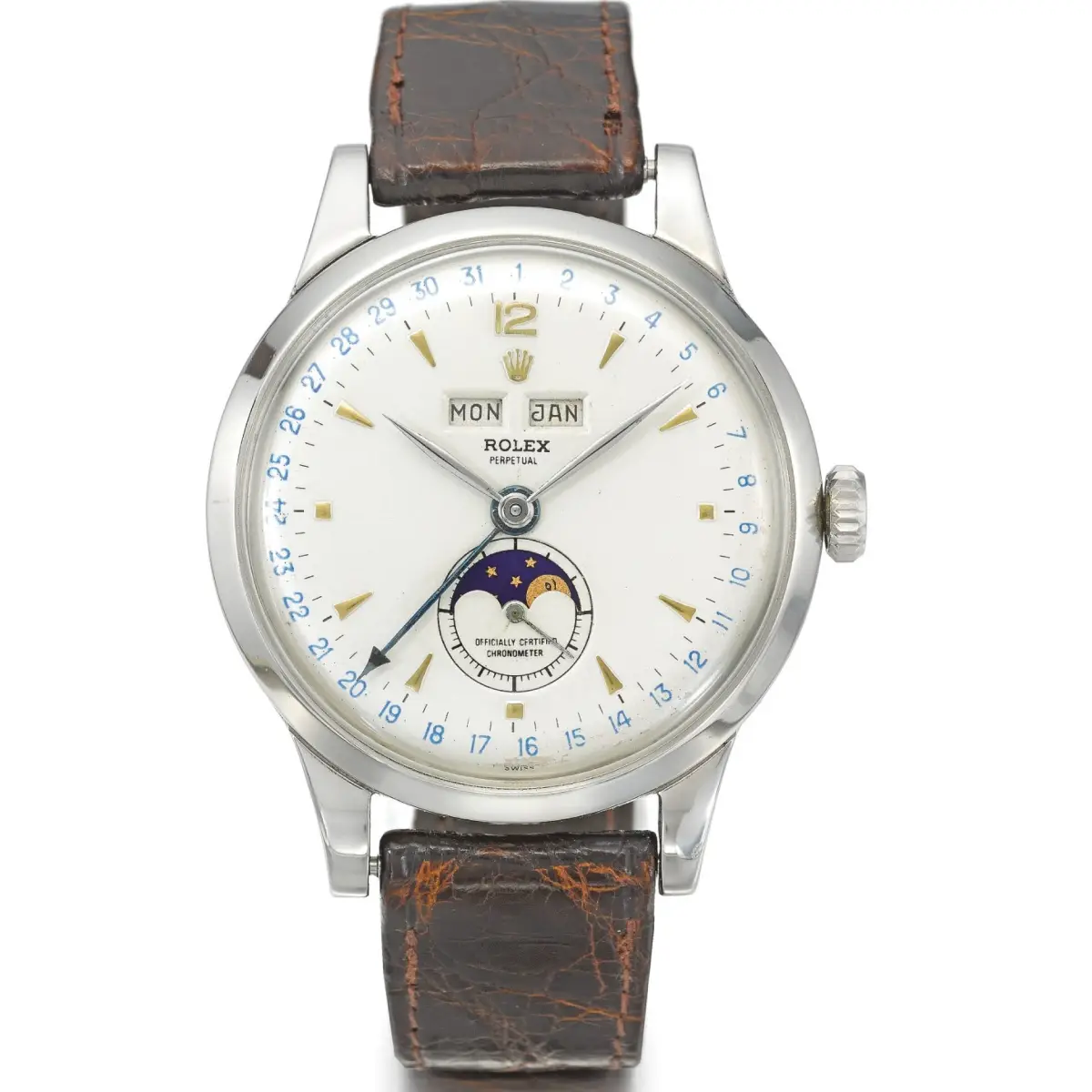 Đồng hồ Rolex Triple Calendar Moonphase ref. 8171 Padellone