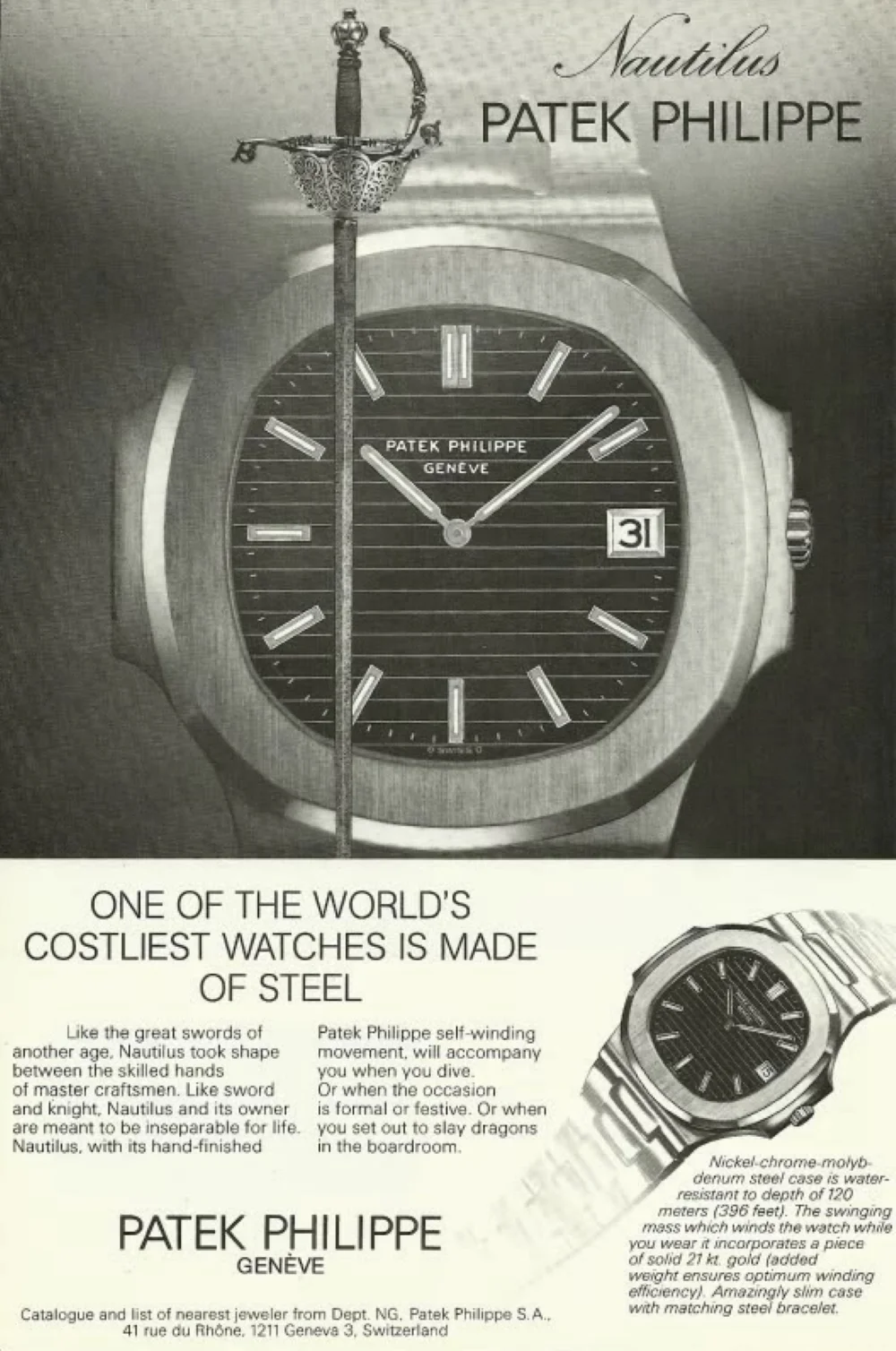 Lịch sử ra đời của Patek Philippe Nautilus