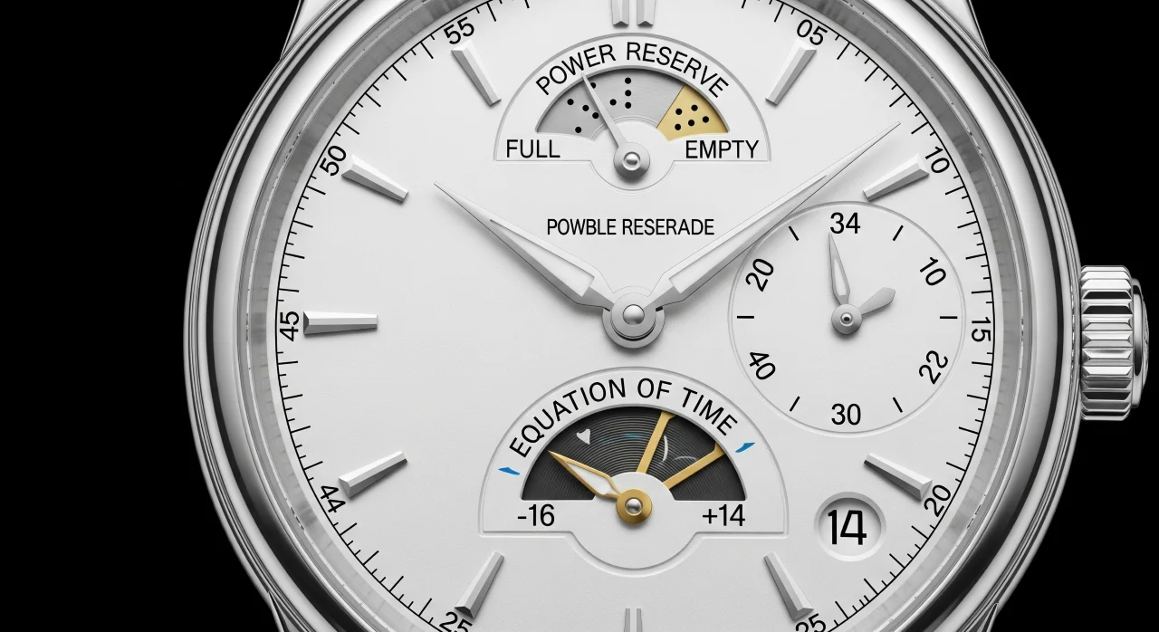 Retrograde cho Power Reserve vs quation of Time
