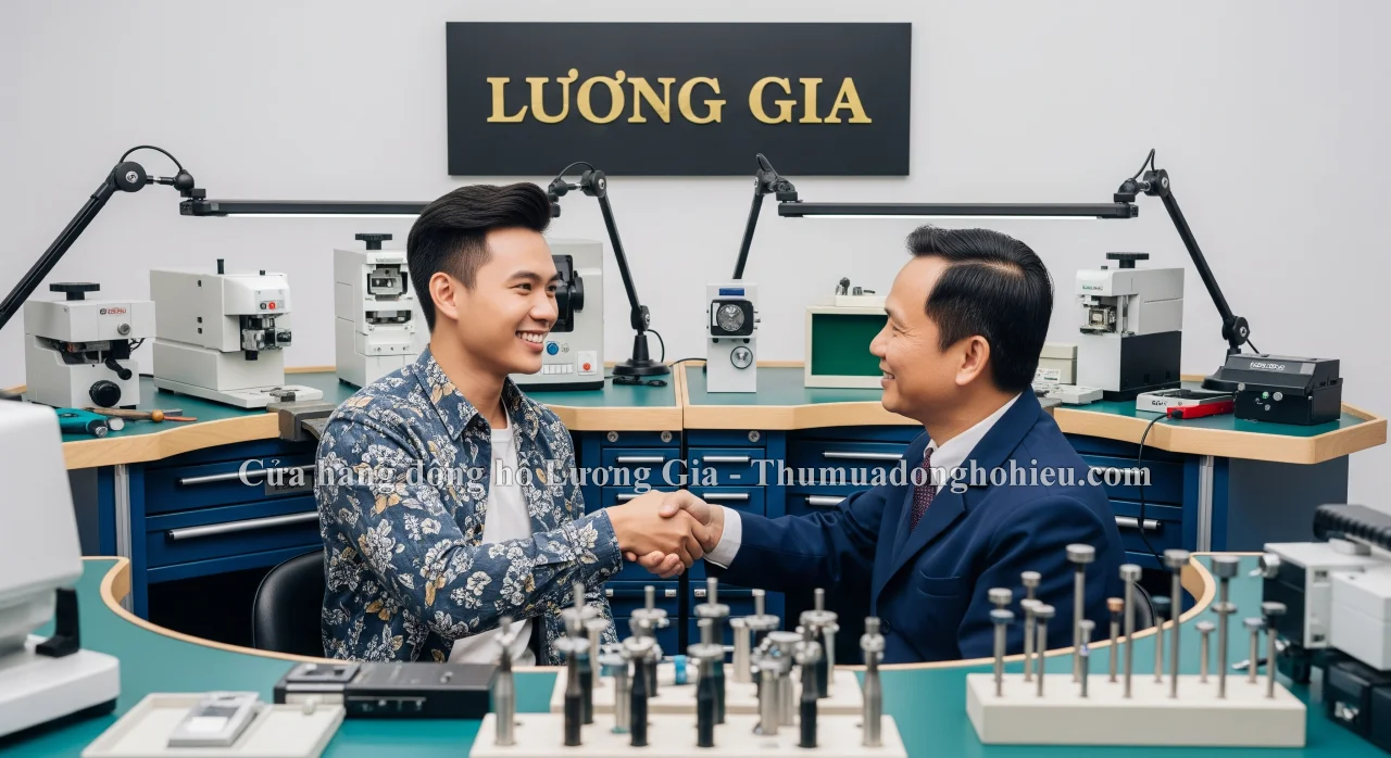 Lựa chọn của khách hàng sau khi thẩm định là bán lại đồng hồ tại Lương Gia