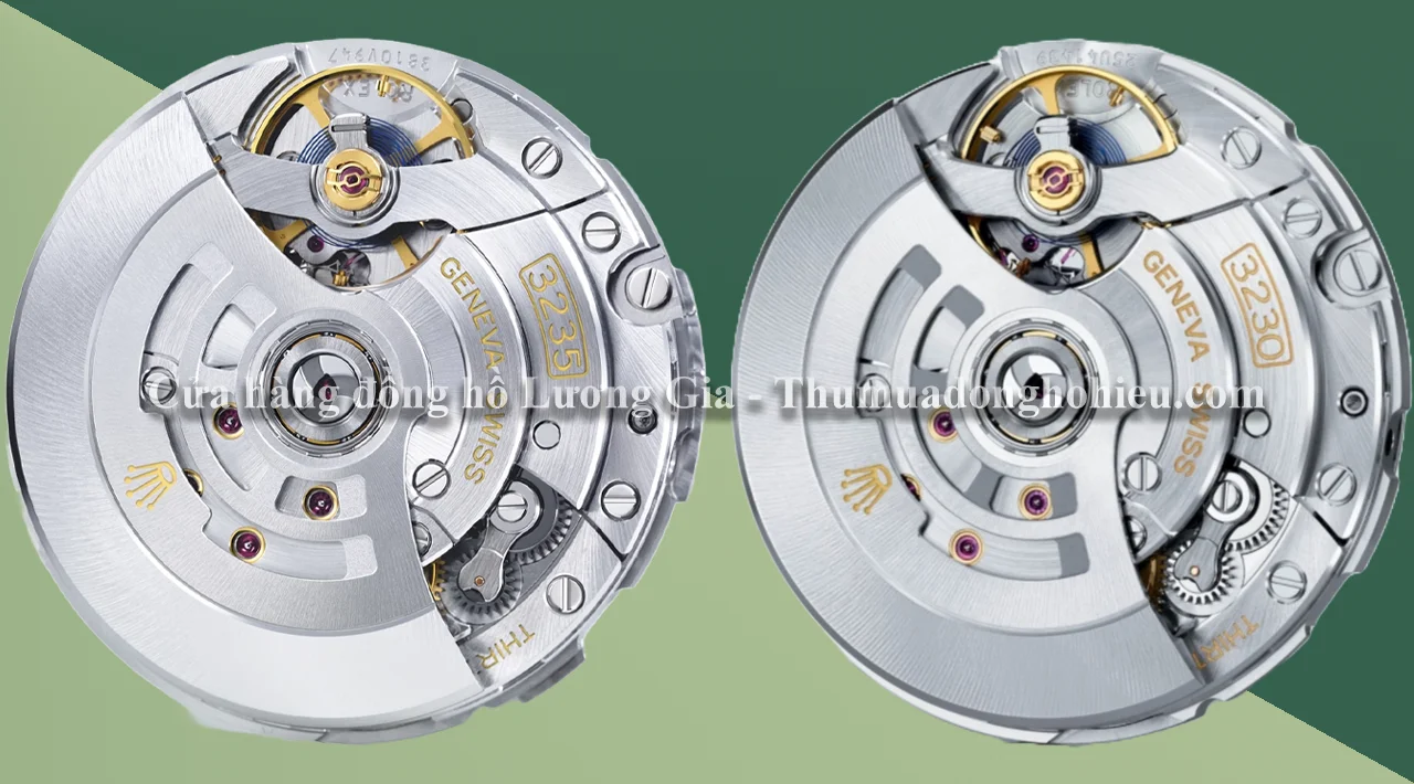 Sự tương đồng về Bộ máy: Caliber 3235 (Datejust) và 3230 (OP)