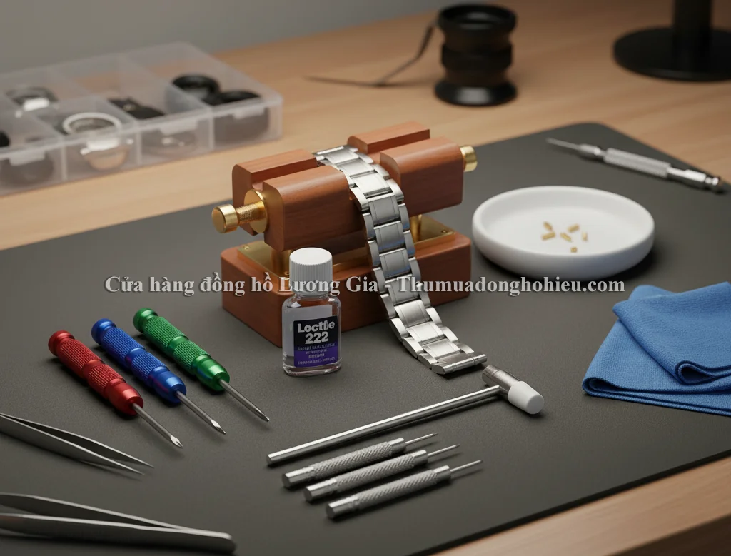 Bộ dụng cụ kỹ thuật bắt buộc để tháo mắt dây Rolex