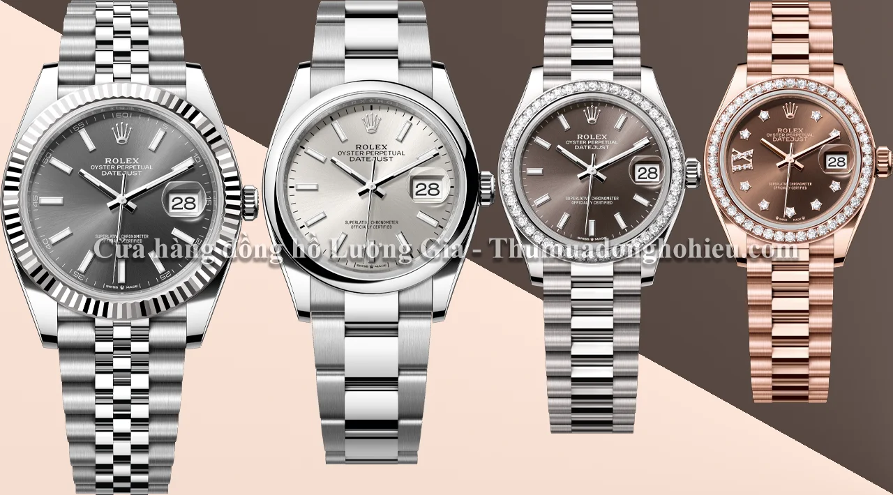 Tư vấn chọn kích thước Rolex Datejust từ chuyên gia Lương Gia