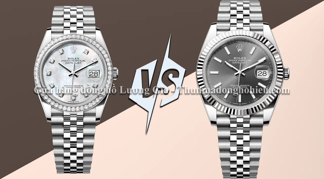 Bảng so sánh nhanh: Rolex Datejust 41mm vs. Rolex Datejust 36mm