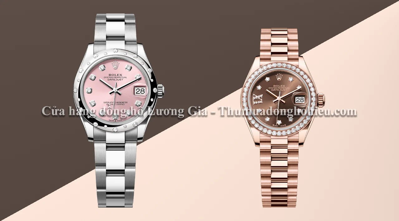 Phân tích các kích thước Rolex Datejust cho Nữ (34mm, 31mm, 28mm)